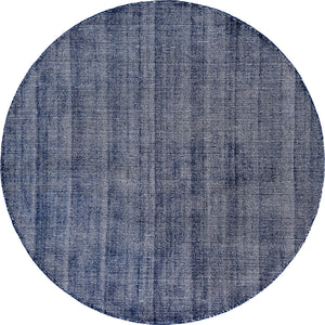 Blueberry 6' 11 x 6' 11 Jill Zarin English Manor Round Area Rug 100% Premium Natural Wool Handwoven Carpet for Living Rooms, Office Space, Bedrooms, Dorms for Sale at Rug Engine