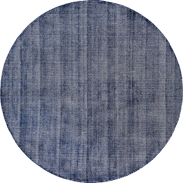 Blueberry 6' 11 x 6' 11 Jill Zarin English Manor Round Area Rug 100% Premium Natural Wool Handwoven Carpet for Living Rooms, Office Space, Bedrooms, Dorms for Sale at Rug Engine