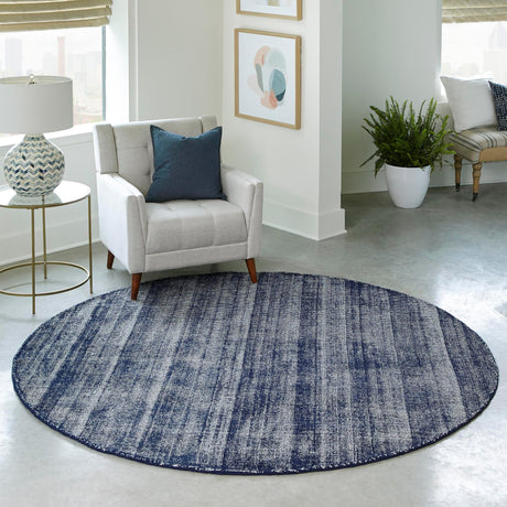 Blueberry 10' x 10' Jill Zarin English Manor Round Area Rug 100% Premium Natural Wool Handwoven Carpet for Living Rooms, Office Space, Bedrooms, Dorms for Sale at Rug Engine