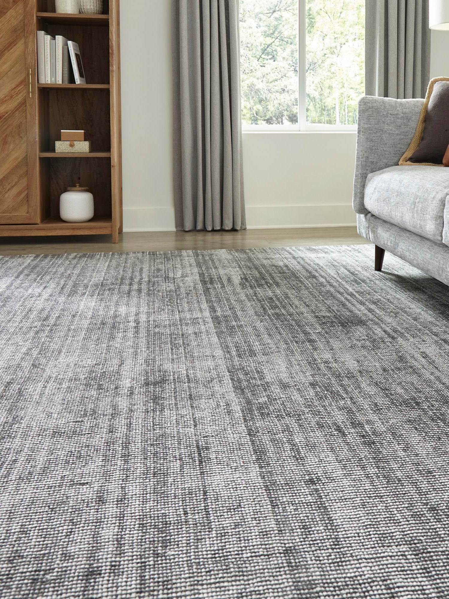 Earl Grey 12' x 12' Jill Zarin English Manor Square Area Rug 100% Premium Natural Wool Handwoven Carpet for Living Rooms, Office Space, Bedrooms, Dorms for Sale at Rug Engine