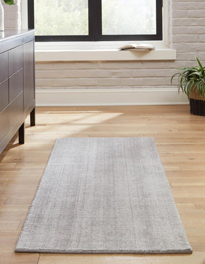 Grey Manor 2' 7 x 14' 1 Jill Zarin English Manor Runner Area Rug 100% Premium Natural Wool Handwoven Carpet for Living Rooms, Office Space, Bedrooms, Dorms for Sale at Rug Engine