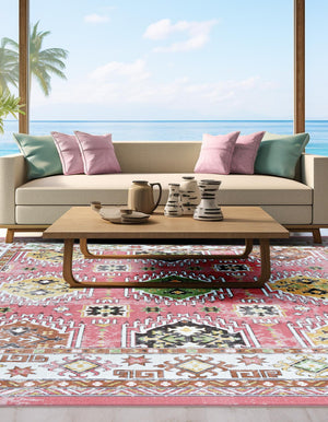 Rose 9' 10 x 9' 10 Aarhus Square Area Rug 100% Polypropylene With Jute Foundation Living Room Bedroom Carpet for Sale at Rug Engine