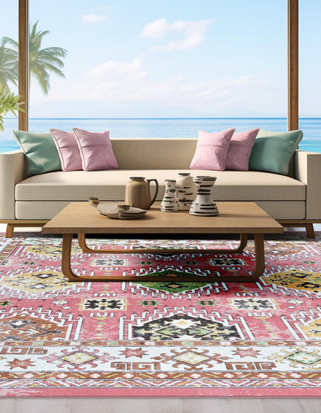 Rose 9' 10 x 9' 10 Aarhus Square Area Rug 100% Polypropylene With Jute Foundation Living Room Bedroom Carpet for Sale at Rug Engine