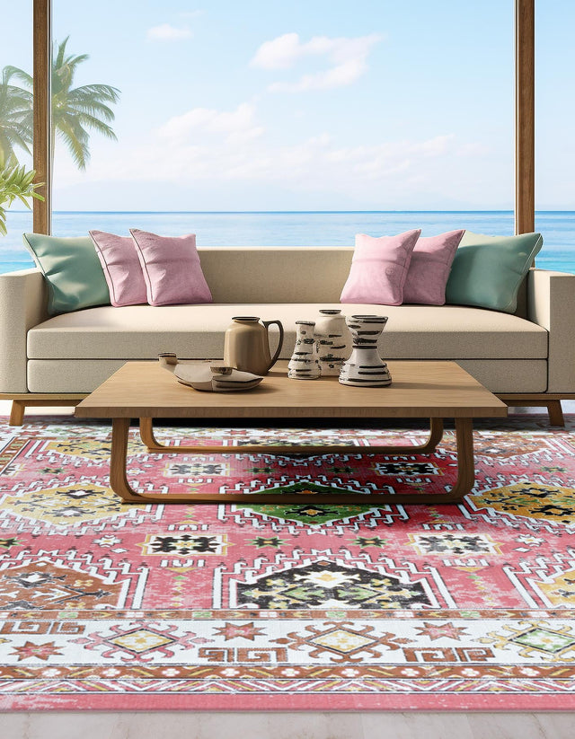 Rose 9' 10 x 9' 10 Aarhus Square Area Rug 100% Polypropylene With Jute Foundation Living Room Bedroom Carpet for Sale at Rug Engine
