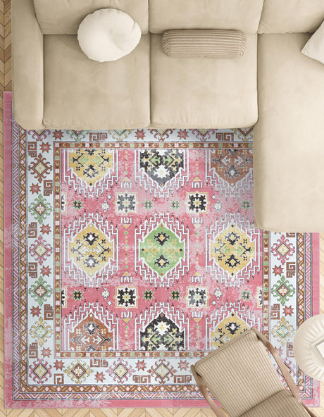 Rose 9' 10 x 9' 10 Aarhus Square Area Rug 100% Polypropylene With Jute Foundation Living Room Bedroom Carpet for Sale at Rug Engine