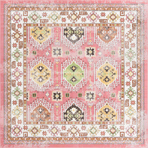 Rose 9' 10 x 9' 10 Aarhus Square Area Rug 100% Polypropylene With Jute Foundation Living Room Bedroom Carpet for Sale at Rug Engine