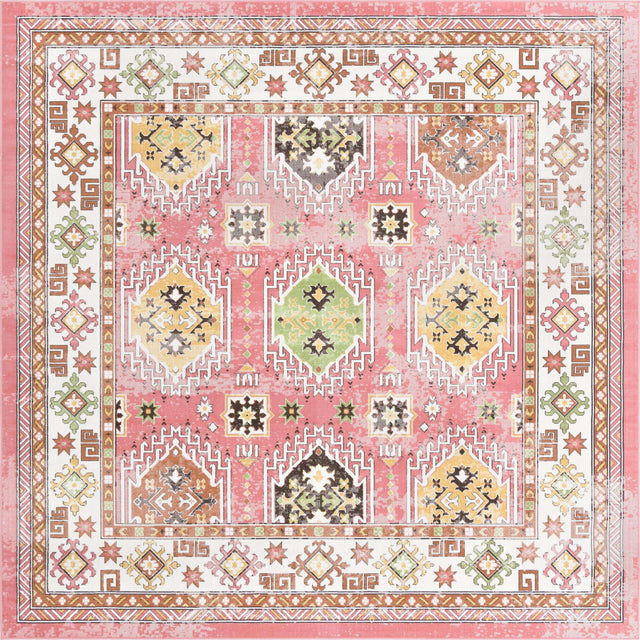 Rose 9' 10 x 9' 10 Aarhus Square Area Rug 100% Polypropylene With Jute Foundation Living Room Bedroom Carpet for Sale at Rug Engine