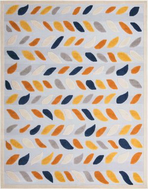 Gray 9' x 12' Aruba Outdoor Rectangle Area Rug Weather Resistant for Patio, Deck, Terrace, Balcony, Porch for Sale at Rug Engine