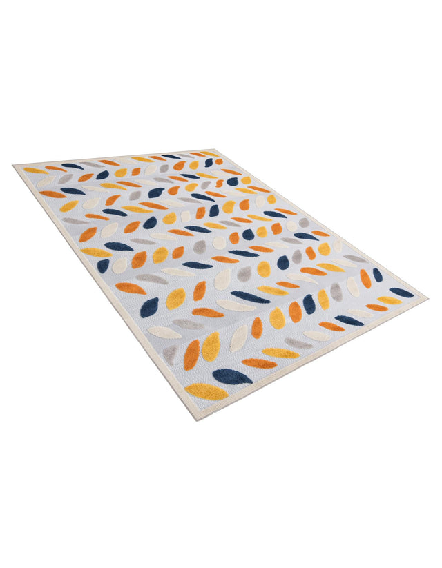 Gray 7' x 10' Aruba Outdoor Rectangle Area Rug Weather Resistant for Patio, Deck, Terrace, Balcony, Porch for Sale at Rug Engine