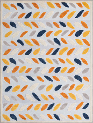 Gray 7' x 10' Aruba Outdoor Rectangle Area Rug Weather Resistant for Patio, Deck, Terrace, Balcony, Porch for Sale at Rug Engine