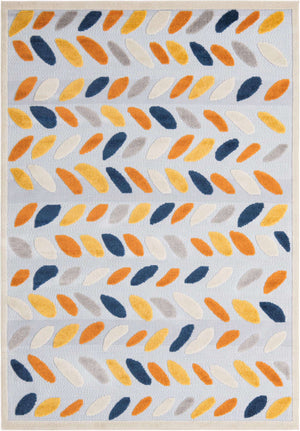Gray 6' x 9' Aruba Outdoor Rectangle Area Rug Weather Resistant for Patio, Deck, Terrace, Balcony, Porch for Sale at Rug Engine