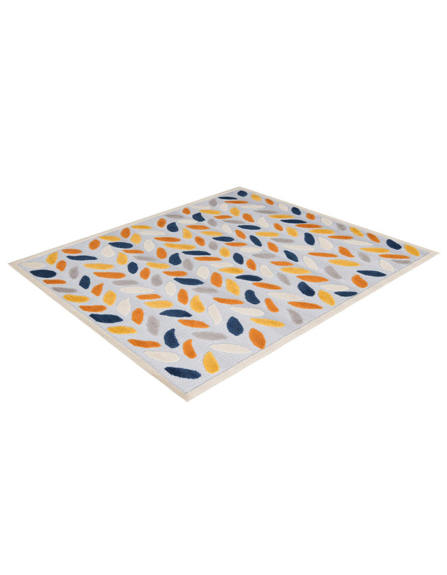 Gray 5' 3 x 8' Aruba Outdoor Rectangle Area Rug Weather Resistant for Patio, Deck, Terrace, Balcony, Porch for Sale at Rug Engine