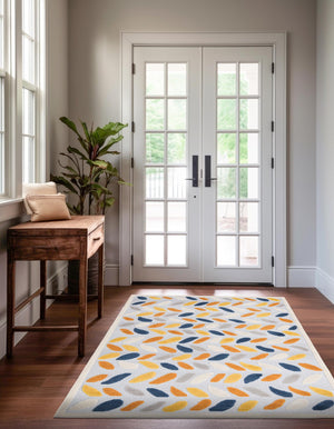 Gray 5' 3 x 8' Aruba Outdoor Rectangle Area Rug Weather Resistant for Patio, Deck, Terrace, Balcony, Porch for Sale at Rug Engine
