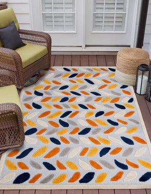 Gray 2' x 3' Aruba Outdoor Rectangle Area Rug Weather Resistant for Patio, Deck, Terrace, Balcony, Porch for Sale at Rug Engine