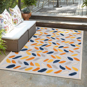 Gray 7' x 10' Aruba Outdoor Rectangle Area Rug Weather Resistant for Patio, Deck, Terrace, Balcony, Porch for Sale at Rug Engine