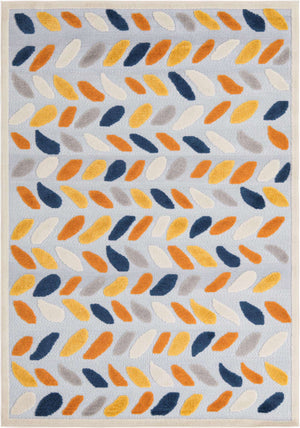 Gray 5' 3 x 8' Aruba Outdoor Rectangle Area Rug Weather Resistant for Patio, Deck, Terrace, Balcony, Porch for Sale at Rug Engine