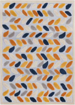 Gray 4' x 6' Aruba Outdoor Rectangle Area Rug Weather Resistant for Patio, Deck, Terrace, Balcony, Porch for Sale at Rug Engine