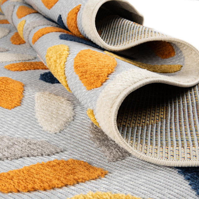 Gray 7' 10 x 7' 10 Aruba Outdoor Square Area Rug Weather Resistant for Patio, Deck, Terrace, Balcony, Porch for Sale at Rug Engine