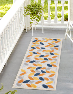 Gray 2' x 8' Aruba Outdoor Runner Area Rug Weather Resistant for Patio, Deck, Terrace, Balcony, Porch for Sale at Rug Engine