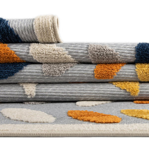 Gray 2' x 6' Aruba Outdoor Runner Area Rug Weather Resistant for Patio, Deck, Terrace, Balcony, Porch for Sale at Rug Engine