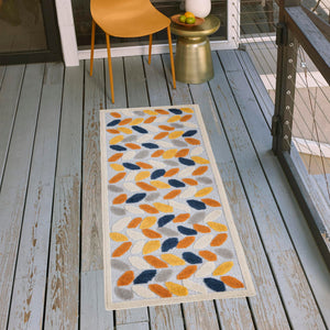 Gray 2' x 6' Aruba Outdoor Runner Area Rug Weather Resistant for Patio, Deck, Terrace, Balcony, Porch for Sale at Rug Engine