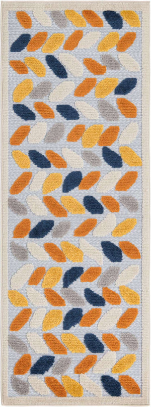 Gray 2' x 6' Aruba Outdoor Runner Area Rug Weather Resistant for Patio, Deck, Terrace, Balcony, Porch for Sale at Rug Engine
