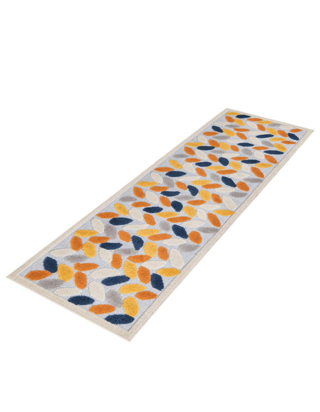 Gray 2' x 8' Aruba Outdoor Runner Area Rug Weather Resistant for Patio, Deck, Terrace, Balcony, Porch for Sale at Rug Engine