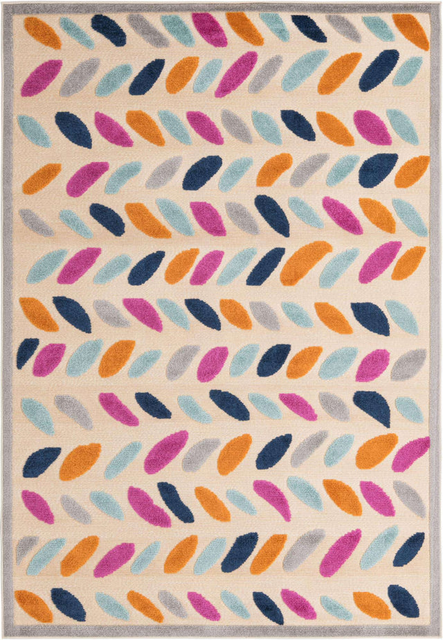 Beige 6' x 9' Aruba Outdoor Rectangle Area Rug Weather Resistant for Patio, Deck, Terrace, Balcony, Porch for Sale at Rug Engine