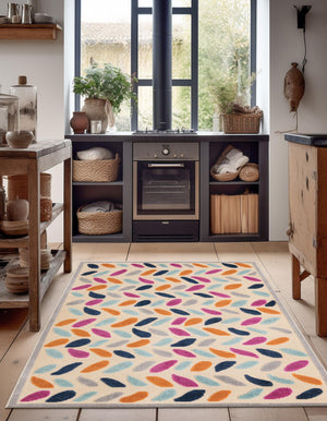Beige 7' x 10' Aruba Outdoor Rectangle Area Rug Weather Resistant for Patio, Deck, Terrace, Balcony, Porch for Sale at Rug Engine