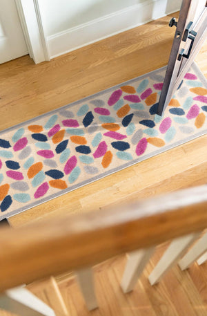 Beige 2' x 8' Aruba Outdoor Runner Area Rug Weather Resistant for Patio, Deck, Terrace, Balcony, Porch for Sale at Rug Engine
