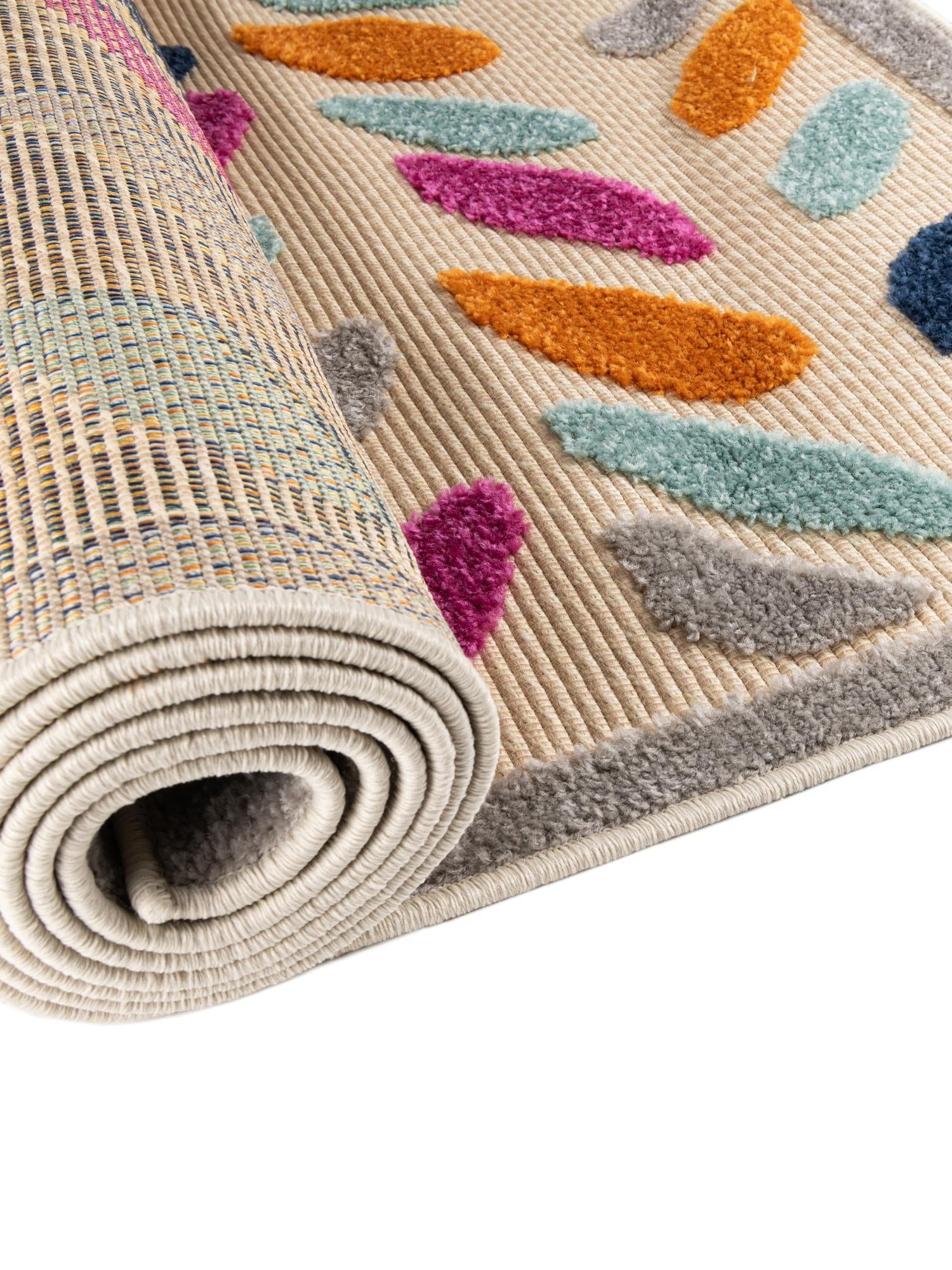 Beige 2' x 6' Aruba Outdoor Runner Area Rug Weather Resistant for Patio, Deck, Terrace, Balcony, Porch for Sale at Rug Engine