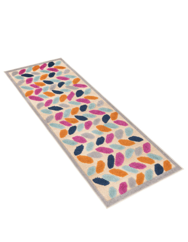 Beige 2' x 6' Aruba Outdoor Runner Area Rug Weather Resistant for Patio, Deck, Terrace, Balcony, Porch for Sale at Rug Engine