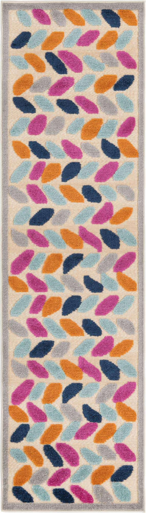 Beige 2' x 8' Aruba Outdoor Runner Area Rug Weather Resistant for Patio, Deck, Terrace, Balcony, Porch for Sale at Rug Engine