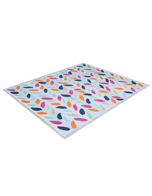 Blue 5' 3 x 8' Aruba Outdoor Rectangle Area Rug Weather Resistant for Patio, Deck, Terrace, Balcony, Porch for Sale at Rug Engine