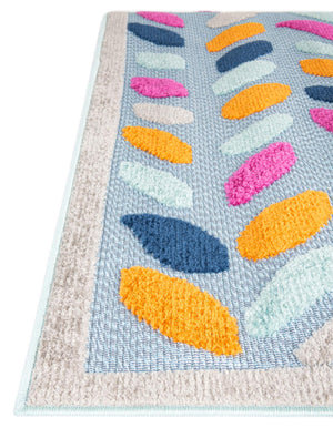 Blue 4' x 6' Aruba Outdoor Rectangle Area Rug Weather Resistant for Patio, Deck, Terrace, Balcony, Porch for Sale at Rug Engine