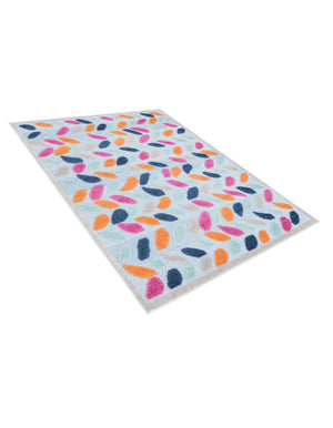 Blue 4' x 6' Aruba Outdoor Rectangle Area Rug Weather Resistant for Patio, Deck, Terrace, Balcony, Porch for Sale at Rug Engine