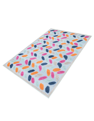 Blue 4' x 6' Aruba Outdoor Rectangle Area Rug Weather Resistant for Patio, Deck, Terrace, Balcony, Porch for Sale at Rug Engine