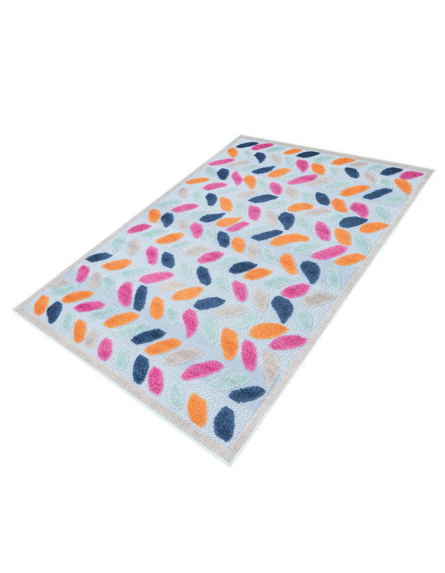 Blue 4' x 6' Aruba Outdoor Rectangle Area Rug Weather Resistant for Patio, Deck, Terrace, Balcony, Porch for Sale at Rug Engine
