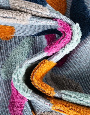 Blue 2' x 6' Aruba Outdoor Runner Area Rug Weather Resistant for Patio, Deck, Terrace, Balcony, Porch for Sale at Rug Engine