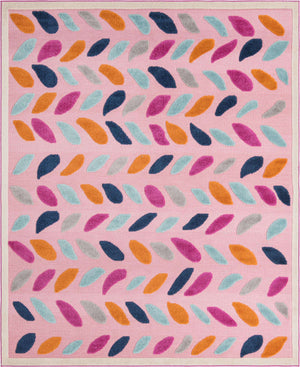 Pink 7' 10 x 10' Aruba Outdoor Rectangle Area Rug Weather Resistant for Patio, Deck, Terrace, Balcony, Porch for Sale at Rug Engine