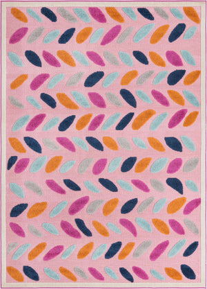 Pink 6' x 9' Aruba Outdoor Rectangle Area Rug Weather Resistant for Patio, Deck, Terrace, Balcony, Porch for Sale at Rug Engine
