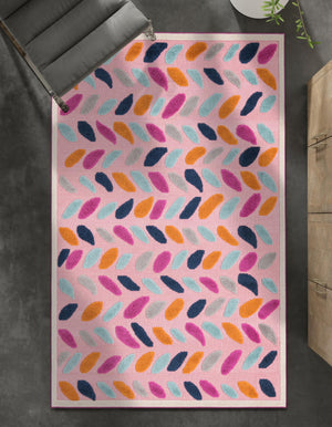 Pink 7' 10 x 10' Aruba Outdoor Rectangle Area Rug Weather Resistant for Patio, Deck, Terrace, Balcony, Porch for Sale at Rug Engine