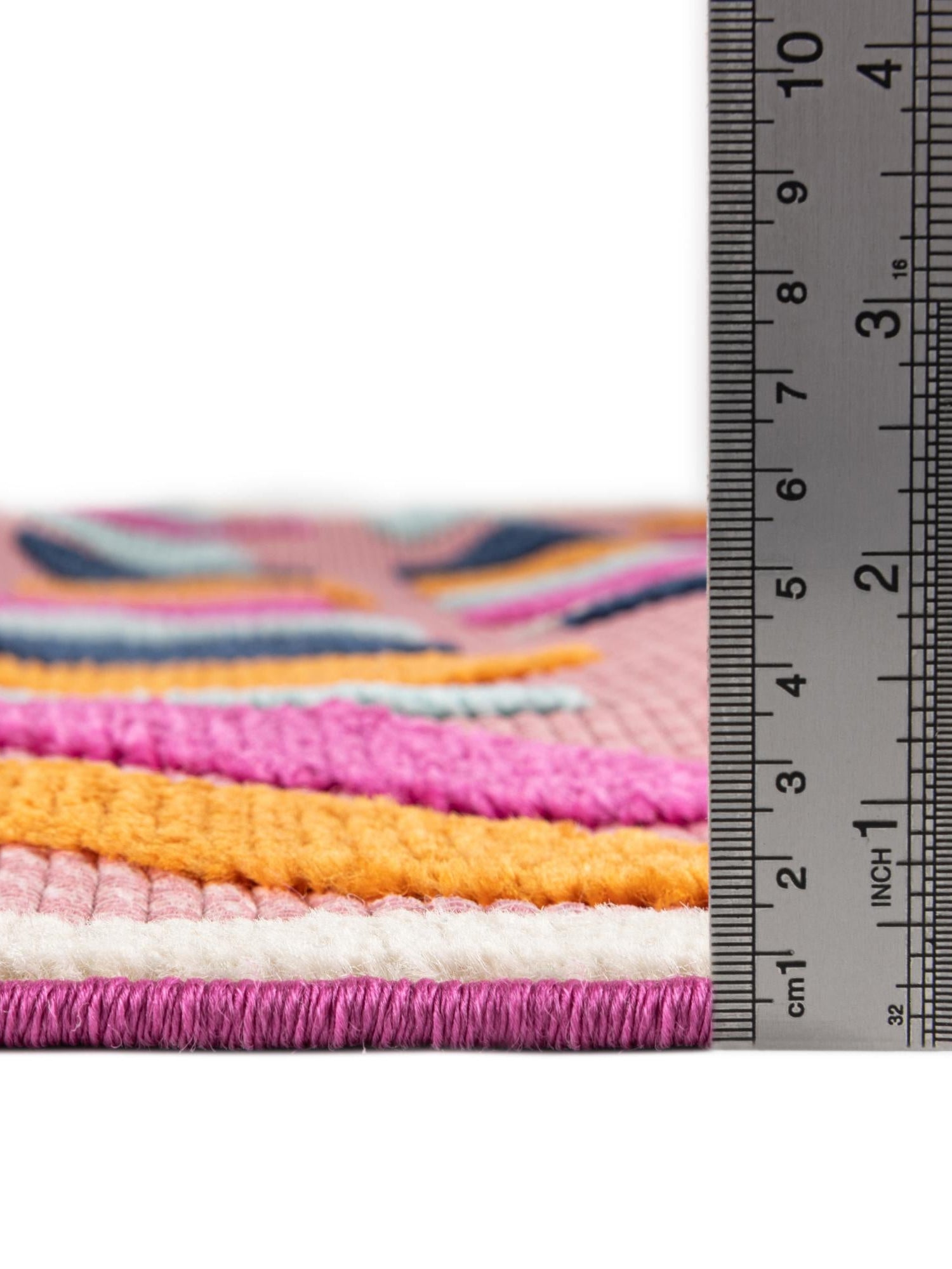 Pink 7' 10 x 10' Aruba Outdoor Rectangle Area Rug Weather Resistant for Patio, Deck, Terrace, Balcony, Porch for Sale at Rug Engine