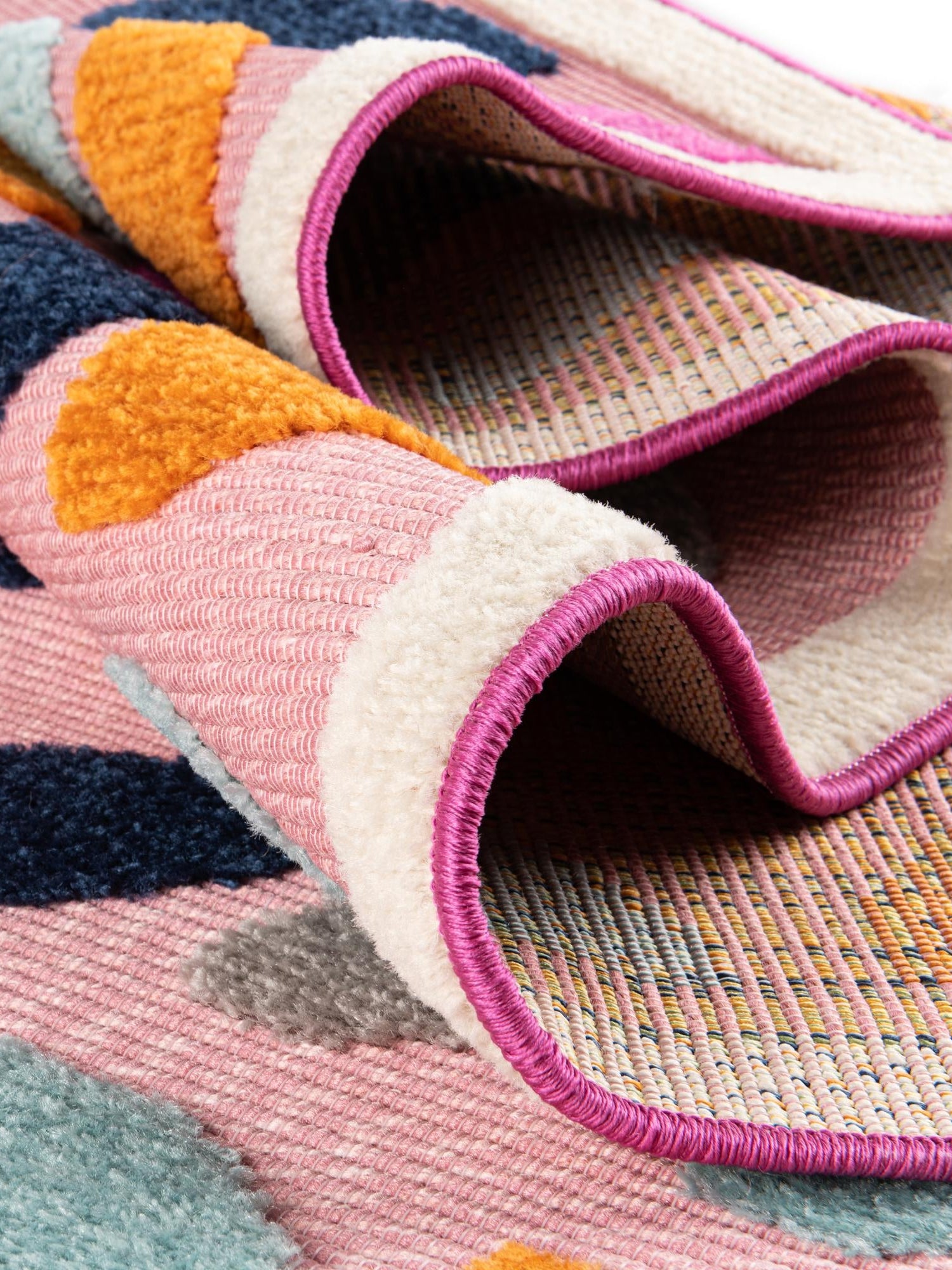 Pink 7' x 10' Aruba Outdoor Rectangle Area Rug Weather Resistant for Patio, Deck, Terrace, Balcony, Porch for Sale at Rug Engine