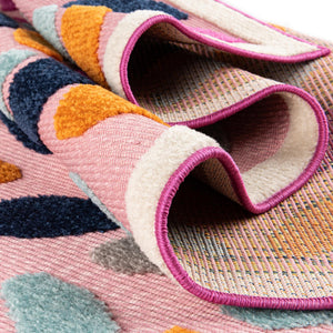 Pink 7' 10 x 10' Aruba Outdoor Rectangle Area Rug Weather Resistant for Patio, Deck, Terrace, Balcony, Porch for Sale at Rug Engine