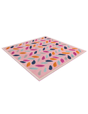 Pink 7' 10 x 7' 10 Aruba Outdoor Square Area Rug Weather Resistant for Patio, Deck, Terrace, Balcony, Porch for Sale at Rug Engine