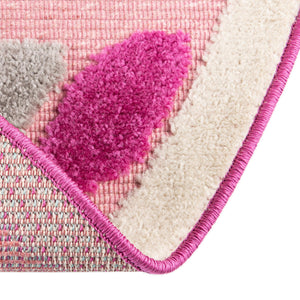 Pink 5' 3 x 5' 3 Aruba Outdoor Round Area Rug Weather Resistant for Patio, Deck, Terrace, Balcony, Porch for Sale at Rug Engine
