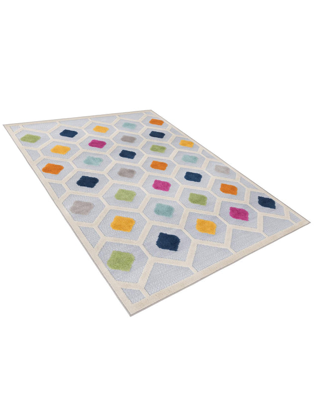 Gray 5' 3 x 8' Aruba Outdoor Rectangle Area Rug Weather Resistant for Patio, Deck, Terrace, Balcony, Porch for Sale at Rug Engine