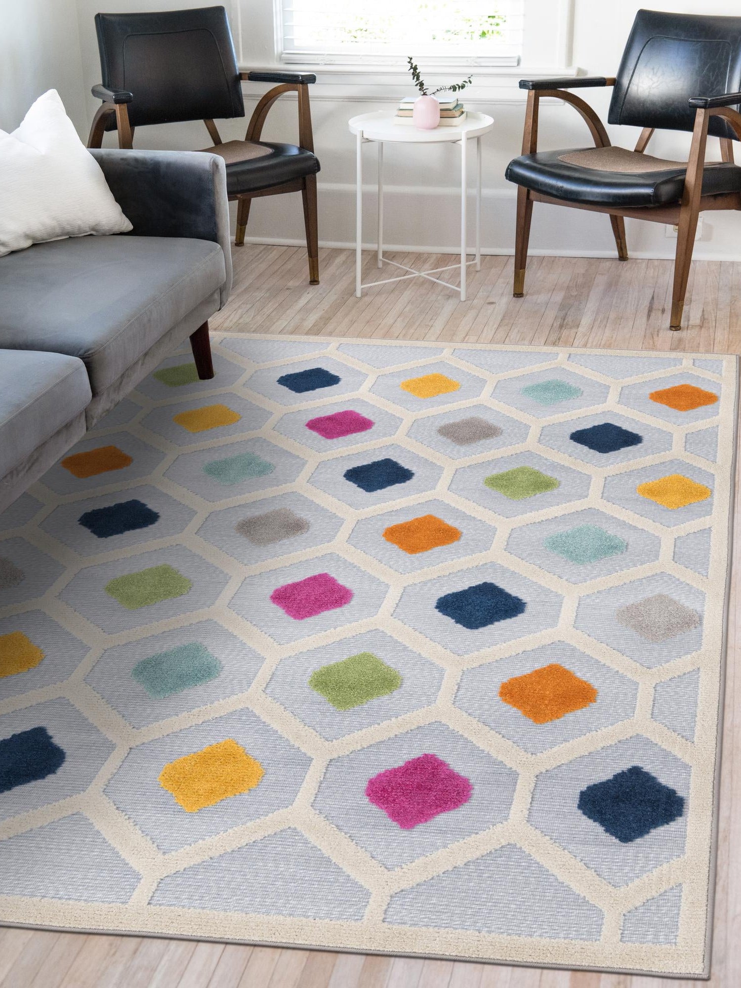 Gray 9' x 12' Aruba Outdoor Rectangle Area Rug Weather Resistant for Patio, Deck, Terrace, Balcony, Porch for Sale at Rug Engine