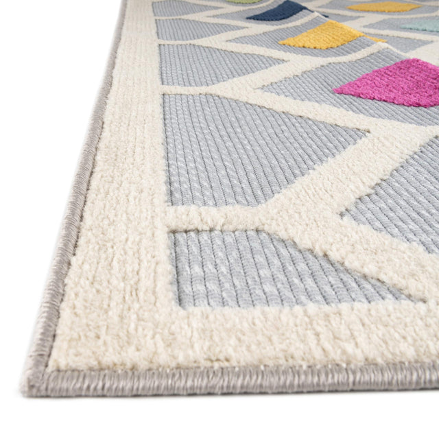Gray 7' 10 x 10' Aruba Outdoor Rectangle Area Rug Weather Resistant for Patio, Deck, Terrace, Balcony, Porch for Sale at Rug Engine